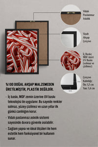 HOMEPACK Ahşap Çerçeveli Tablo Çerçeveli Poster Sanatsal Modern Duvar Dekoru BEK-8226