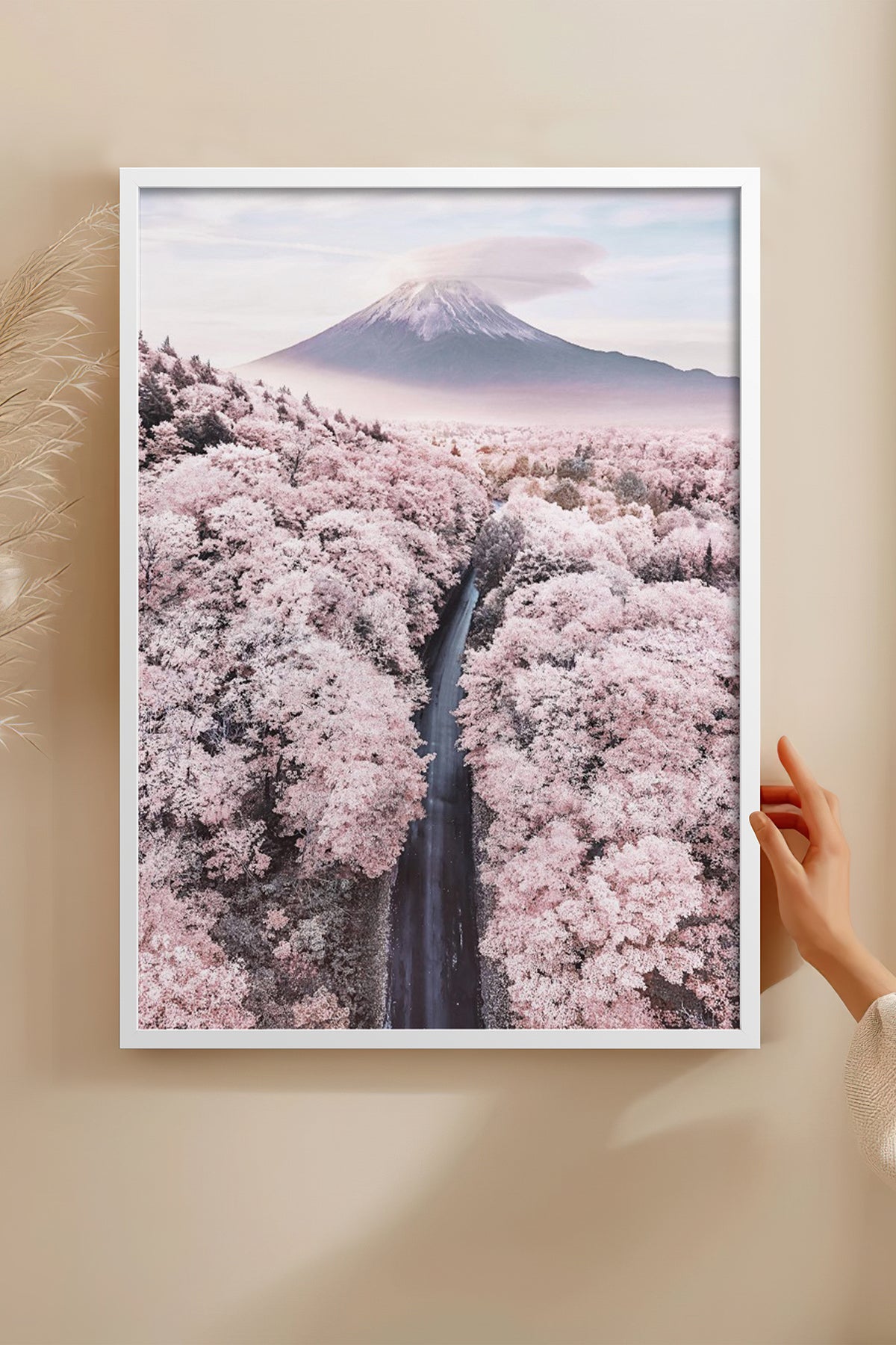 HOMEPACK Ahşap Çerçeveli Tablo Çerçeveli Poster Sanatsal Modern Duvar Dekoru BEK-8227