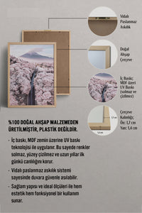 HOMEPACK Ahşap Çerçeveli Tablo Çerçeveli Poster Sanatsal Modern Duvar Dekoru BEK-8227
