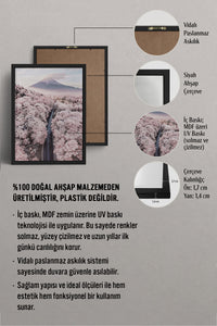 HOMEPACK Ahşap Çerçeveli Tablo Çerçeveli Poster Sanatsal Modern Duvar Dekoru BEK-8227
