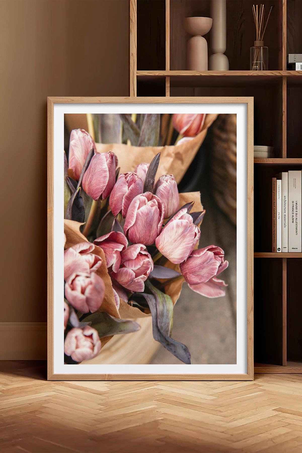 HOMEPACK Ahşap Çerçeveli Tablo Çerçeveli Poster Sanatsal Modern Duvar Dekoru BEK-8228
