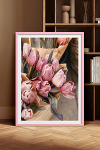 HOMEPACK Ahşap Çerçeveli Tablo Çerçeveli Poster Sanatsal Modern Duvar Dekoru BEK-8228