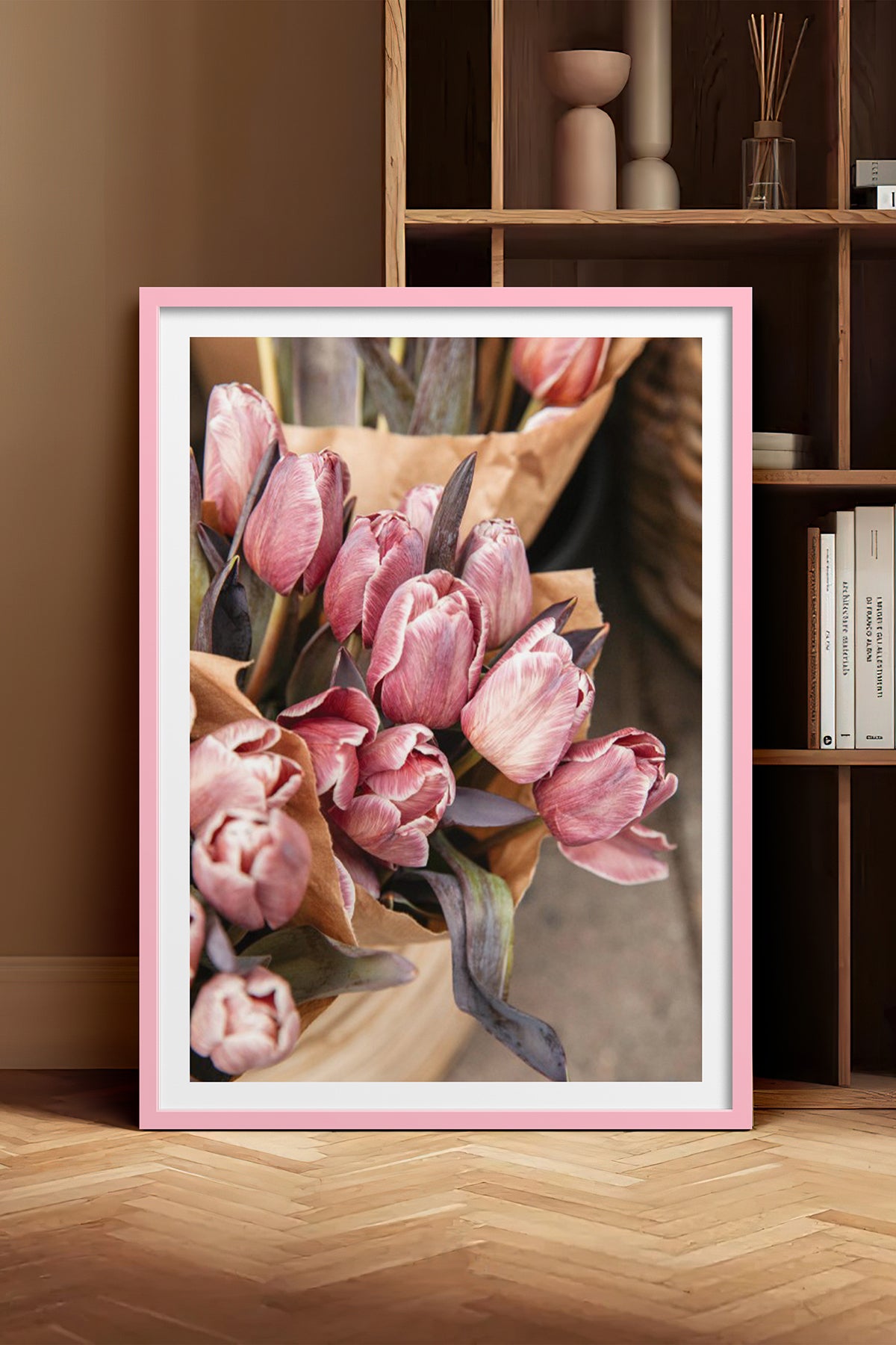 HOMEPACK Ahşap Çerçeveli Tablo Çerçeveli Poster Sanatsal Modern Duvar Dekoru BEK-8228