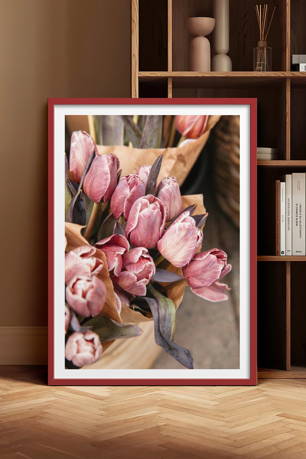 HOMEPACK Ahşap Çerçeveli Tablo Çerçeveli Poster Sanatsal Modern Duvar Dekoru BEK-8228