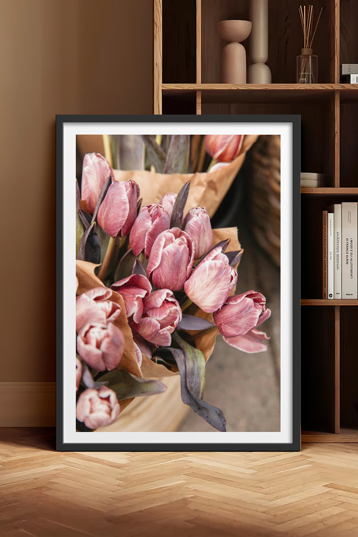 HOMEPACK Ahşap Çerçeveli Tablo Çerçeveli Poster Sanatsal Modern Duvar Dekoru BEK-8228