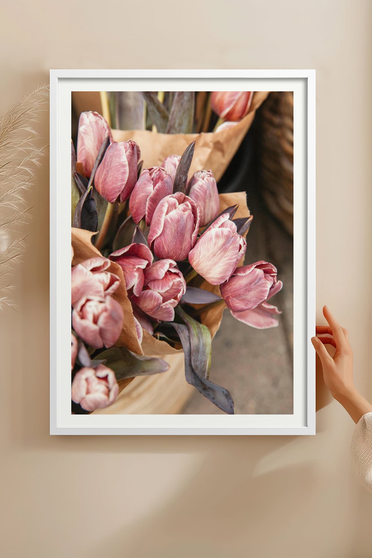 HOMEPACK Ahşap Çerçeveli Tablo Çerçeveli Poster Sanatsal Modern Duvar Dekoru BEK-8228