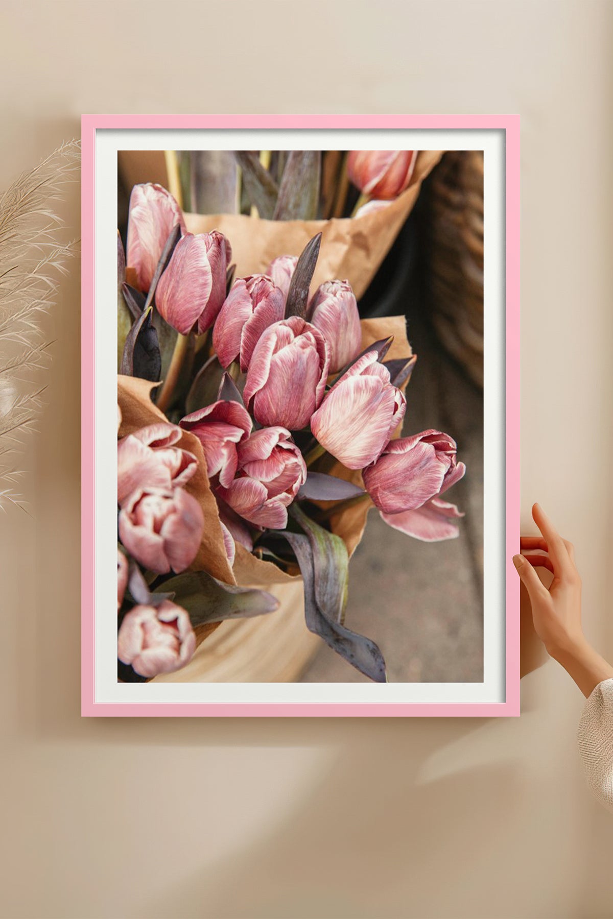 HOMEPACK Ahşap Çerçeveli Tablo Çerçeveli Poster Sanatsal Modern Duvar Dekoru BEK-8228