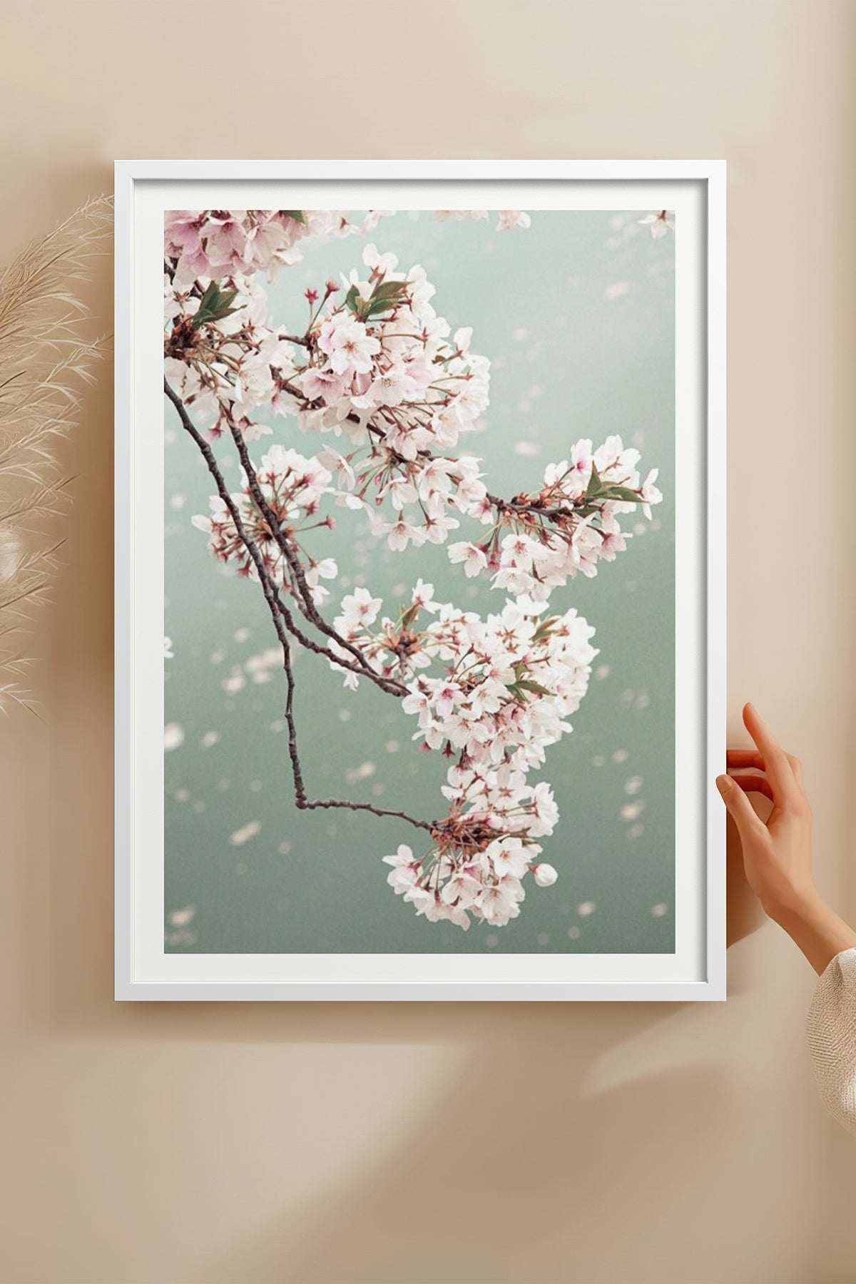 HOMEPACK Ahşap Çerçeveli Tablo Çerçeveli Poster Sanatsal Modern Duvar Dekoru BEK-8230