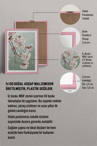 HOMEPACK Ahşap Çerçeveli Tablo Çerçeveli Poster Sanatsal Modern Duvar Dekoru BEK-8230