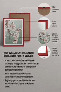 HOMEPACK Ahşap Çerçeveli Tablo Çerçeveli Poster Sanatsal Modern Duvar Dekoru BEK-8230