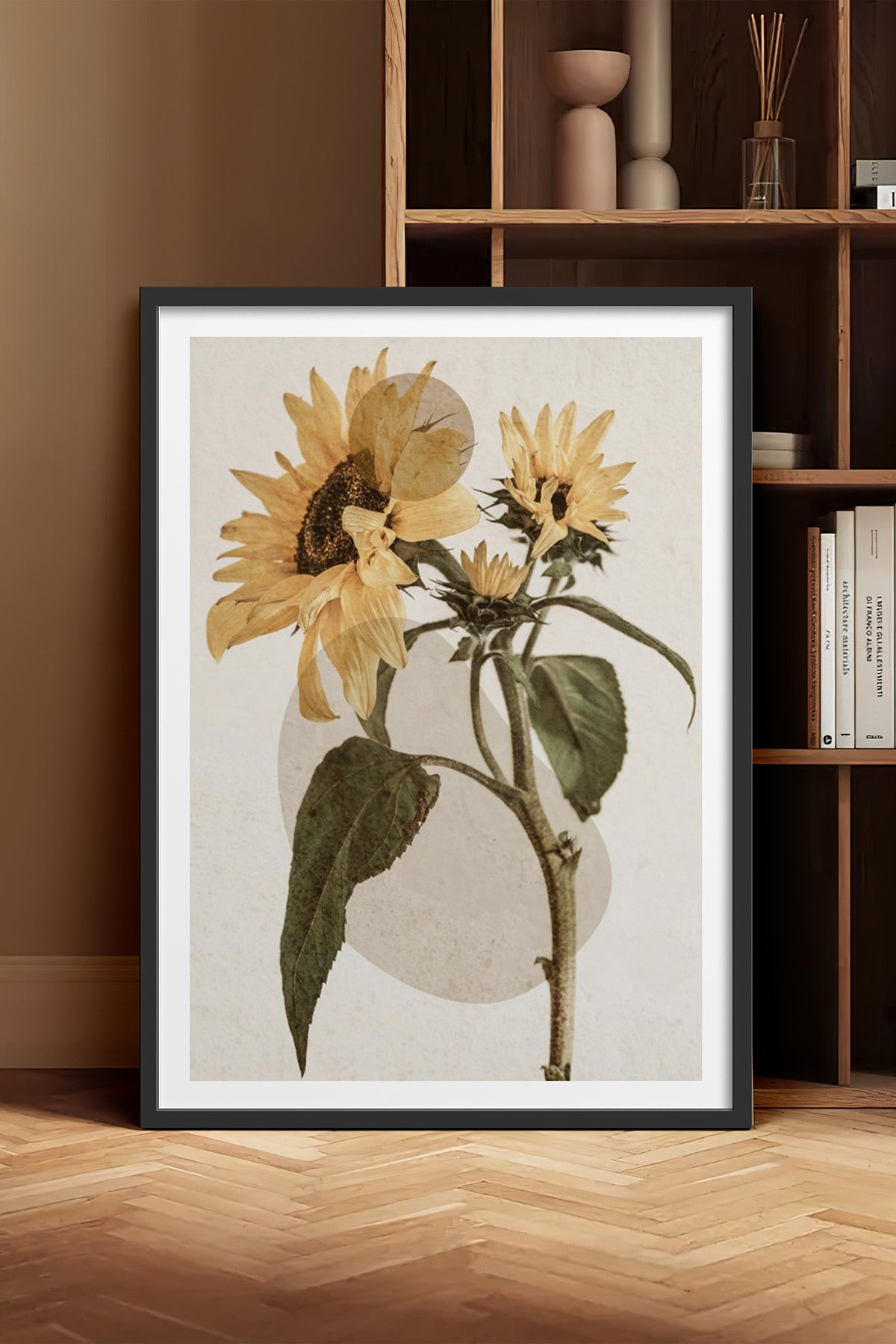 HOMEPACK Ahşap Çerçeveli Tablo Çerçeveli Poster Sanatsal Modern Duvar Dekoru BEK-8231