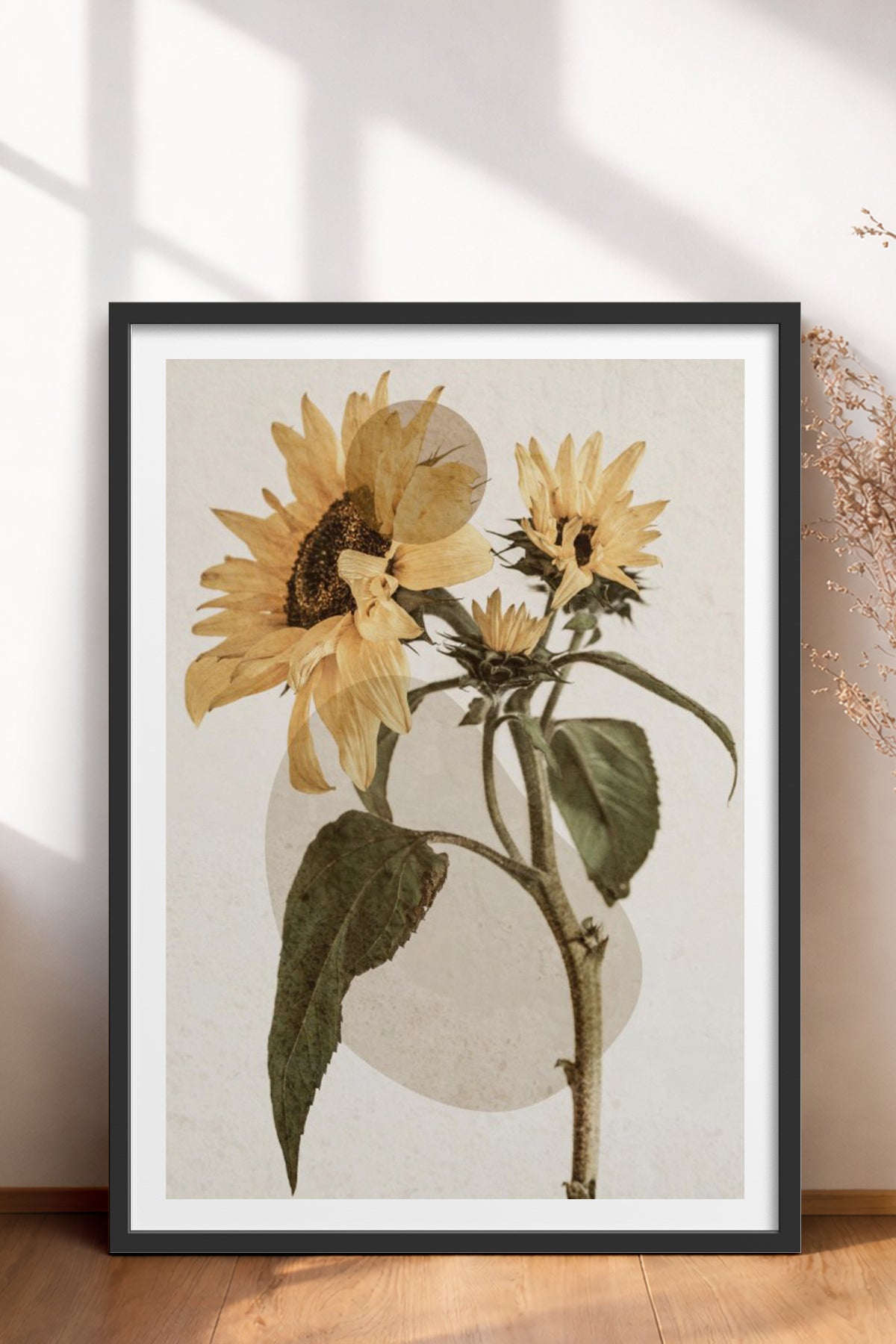 HOMEPACK Ahşap Çerçeveli Tablo Çerçeveli Poster Sanatsal Modern Duvar Dekoru BEK-8231