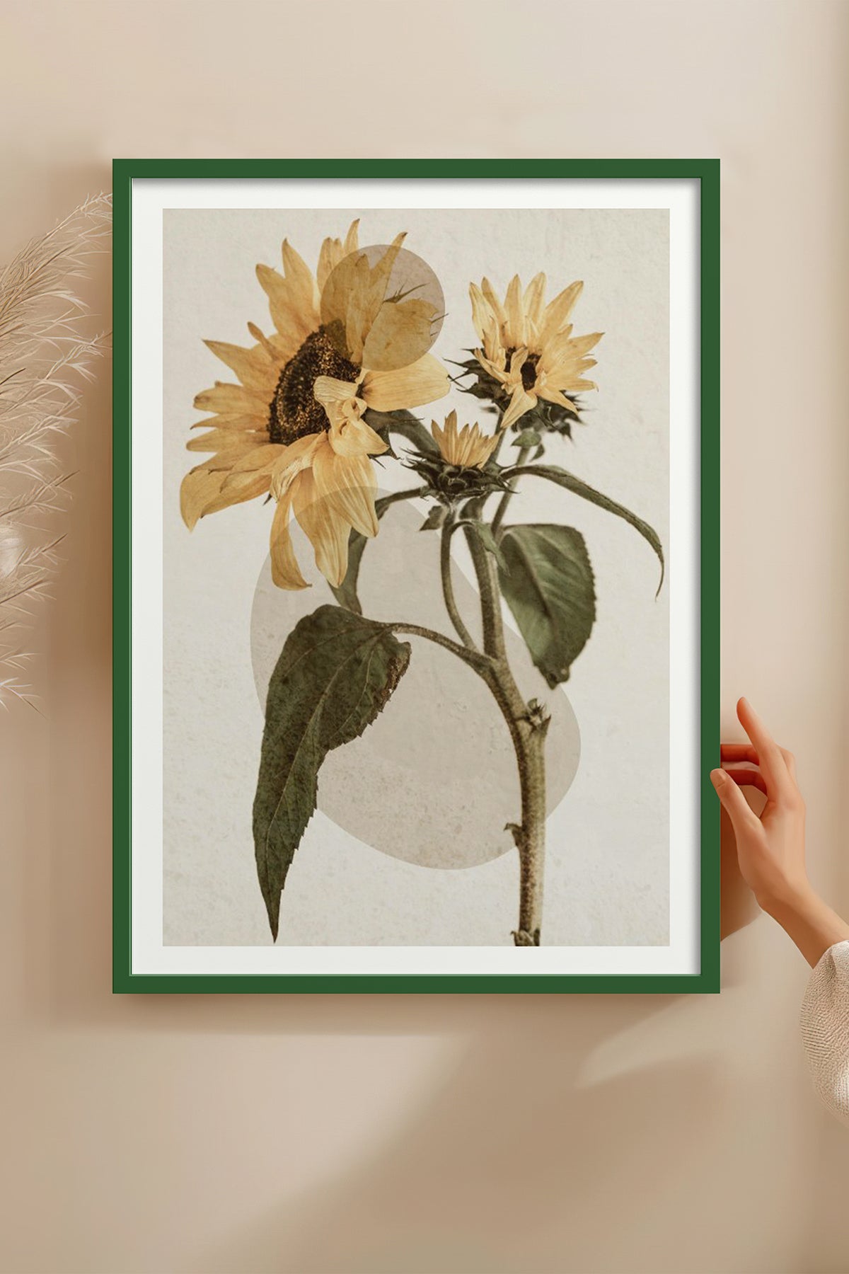 HOMEPACK Ahşap Çerçeveli Tablo Çerçeveli Poster Sanatsal Modern Duvar Dekoru BEK-8231