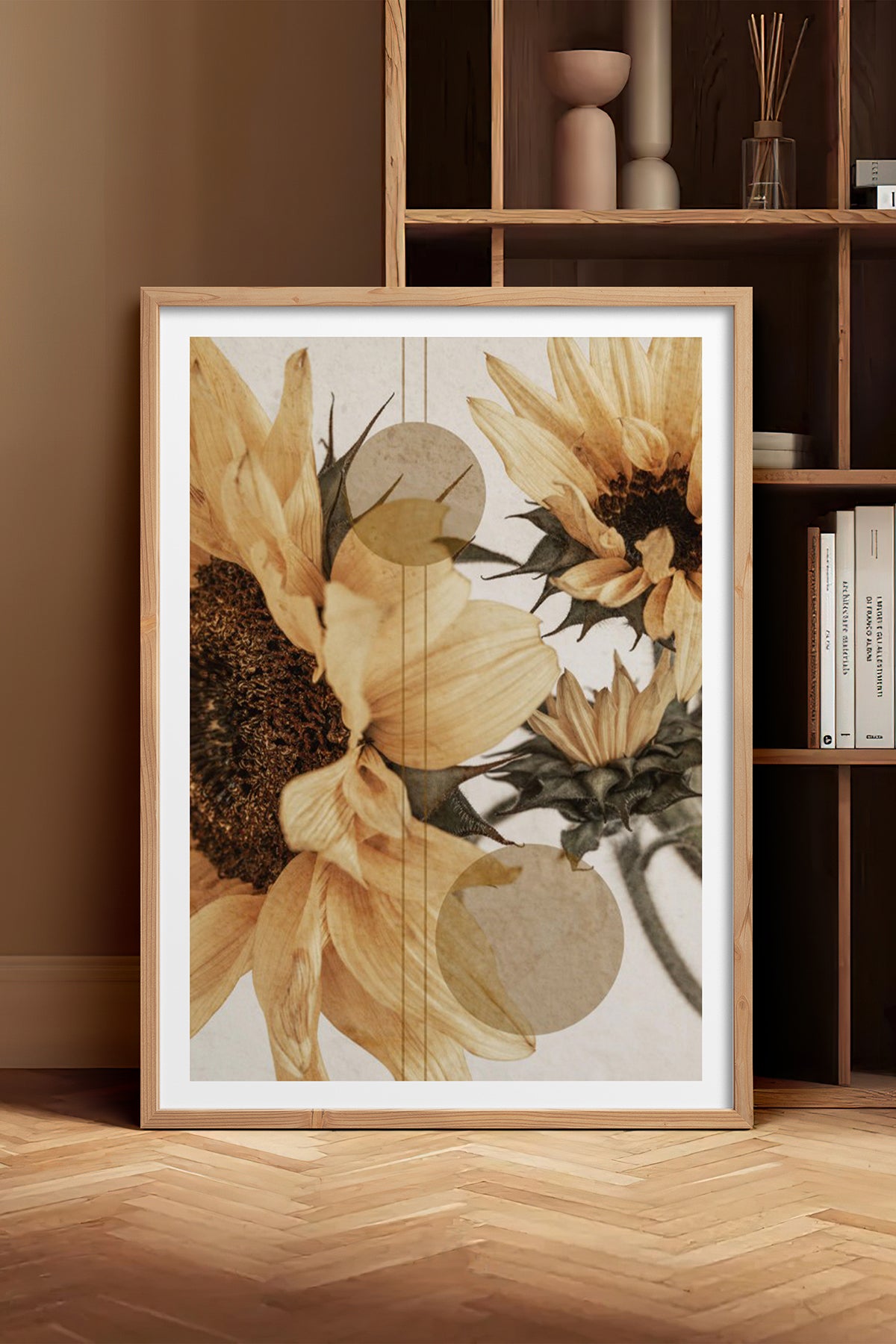 HOMEPACK Ahşap Çerçeveli Tablo Çerçeveli Poster Sanatsal Modern Duvar Dekoru BEK-8232