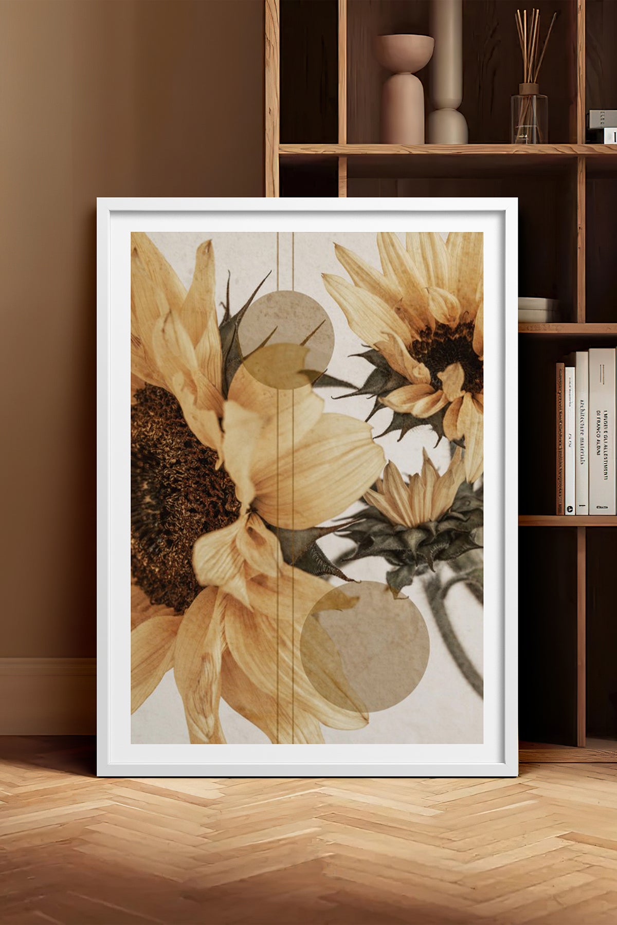 HOMEPACK Ahşap Çerçeveli Tablo Çerçeveli Poster Sanatsal Modern Duvar Dekoru BEK-8232