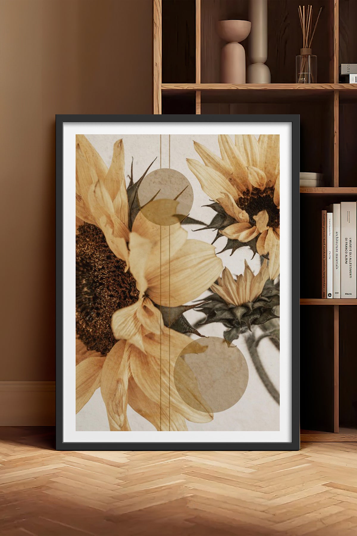 HOMEPACK Ahşap Çerçeveli Tablo Çerçeveli Poster Sanatsal Modern Duvar Dekoru BEK-8232