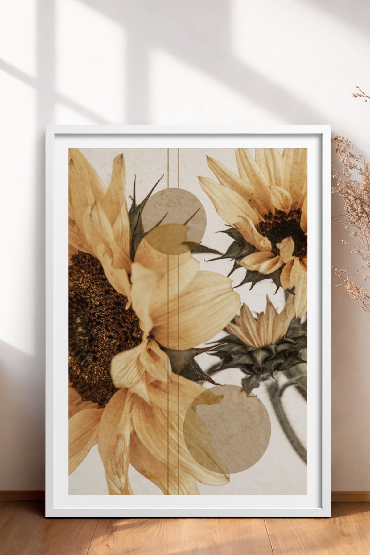 HOMEPACK Ahşap Çerçeveli Tablo Çerçeveli Poster Sanatsal Modern Duvar Dekoru BEK-8232