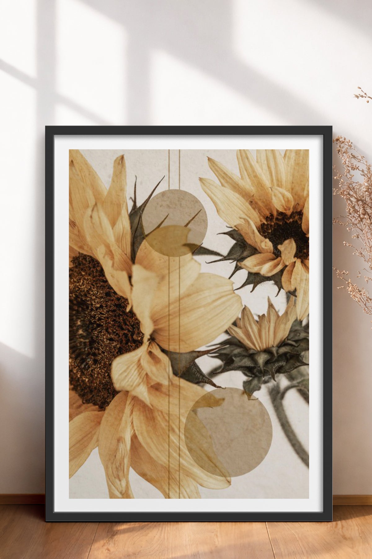 HOMEPACK Ahşap Çerçeveli Tablo Çerçeveli Poster Sanatsal Modern Duvar Dekoru BEK-8232