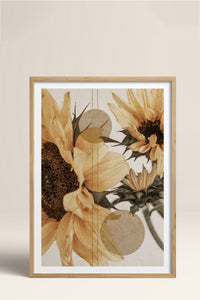 HOMEPACK Ahşap Çerçeveli Tablo Çerçeveli Poster Sanatsal Modern Duvar Dekoru BEK-8232