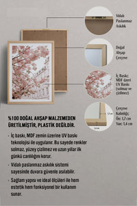 HOMEPACK Ahşap Çerçeveli Tablo Çerçeveli Poster Sanatsal Modern Duvar Dekoru BEK-8233