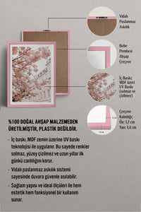 HOMEPACK Ahşap Çerçeveli Tablo Çerçeveli Poster Sanatsal Modern Duvar Dekoru BEK-8233