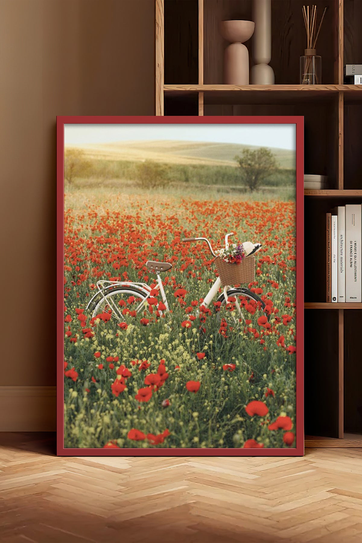 HOMEPACK Ahşap Çerçeveli Tablo Çerçeveli Poster Sanatsal Modern Duvar Dekoru BEK-8234