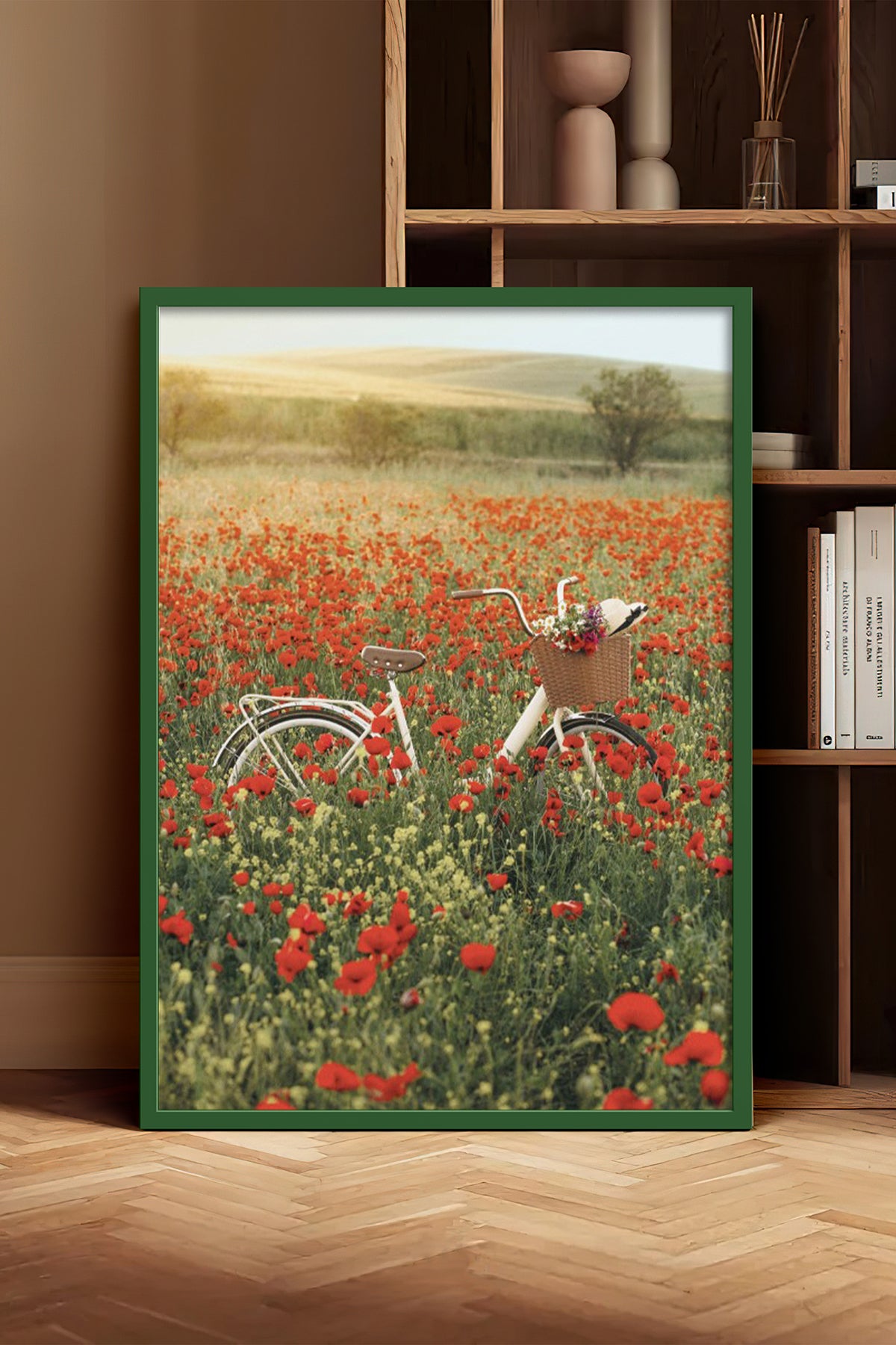 HOMEPACK Ahşap Çerçeveli Tablo Çerçeveli Poster Sanatsal Modern Duvar Dekoru BEK-8234