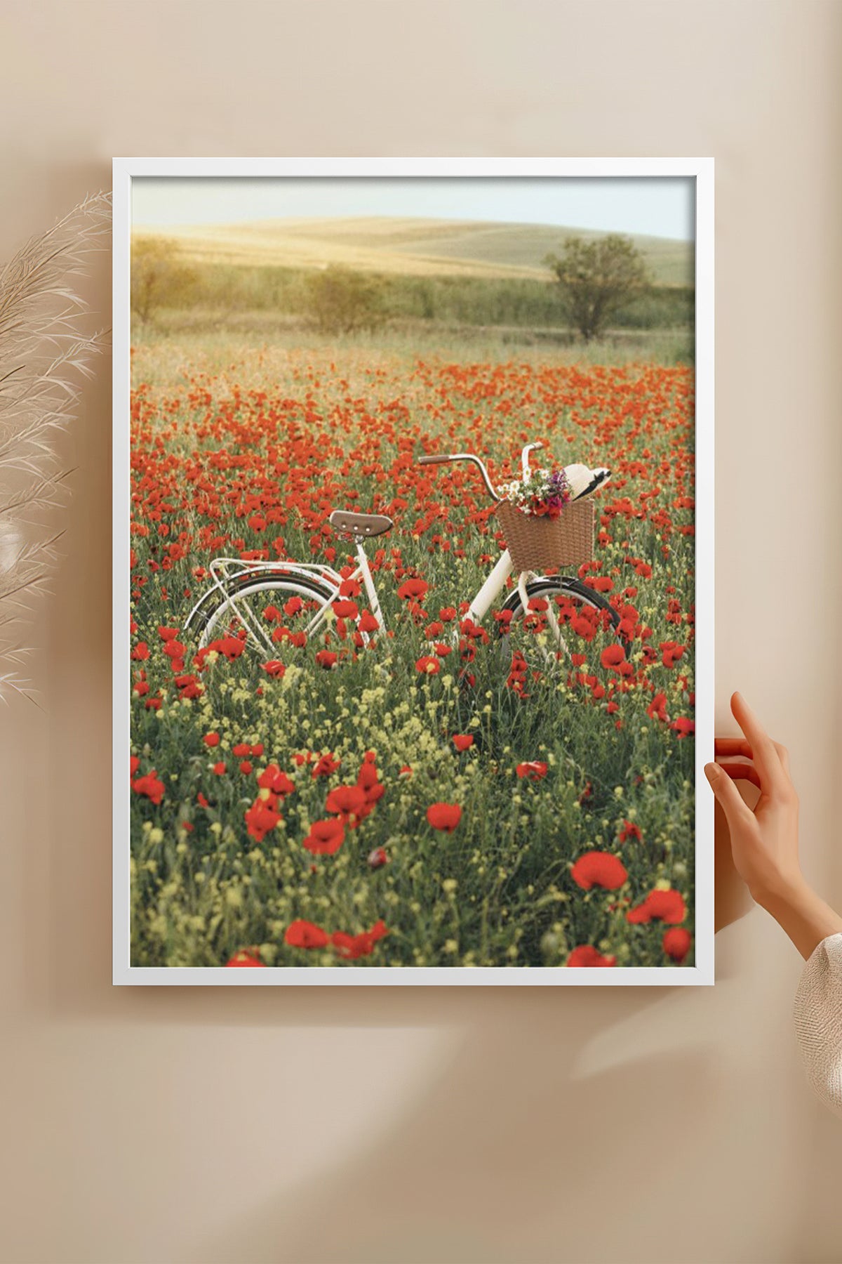 HOMEPACK Ahşap Çerçeveli Tablo Çerçeveli Poster Sanatsal Modern Duvar Dekoru BEK-8234