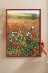 HOMEPACK Ahşap Çerçeveli Tablo Çerçeveli Poster Sanatsal Modern Duvar Dekoru BEK-8234