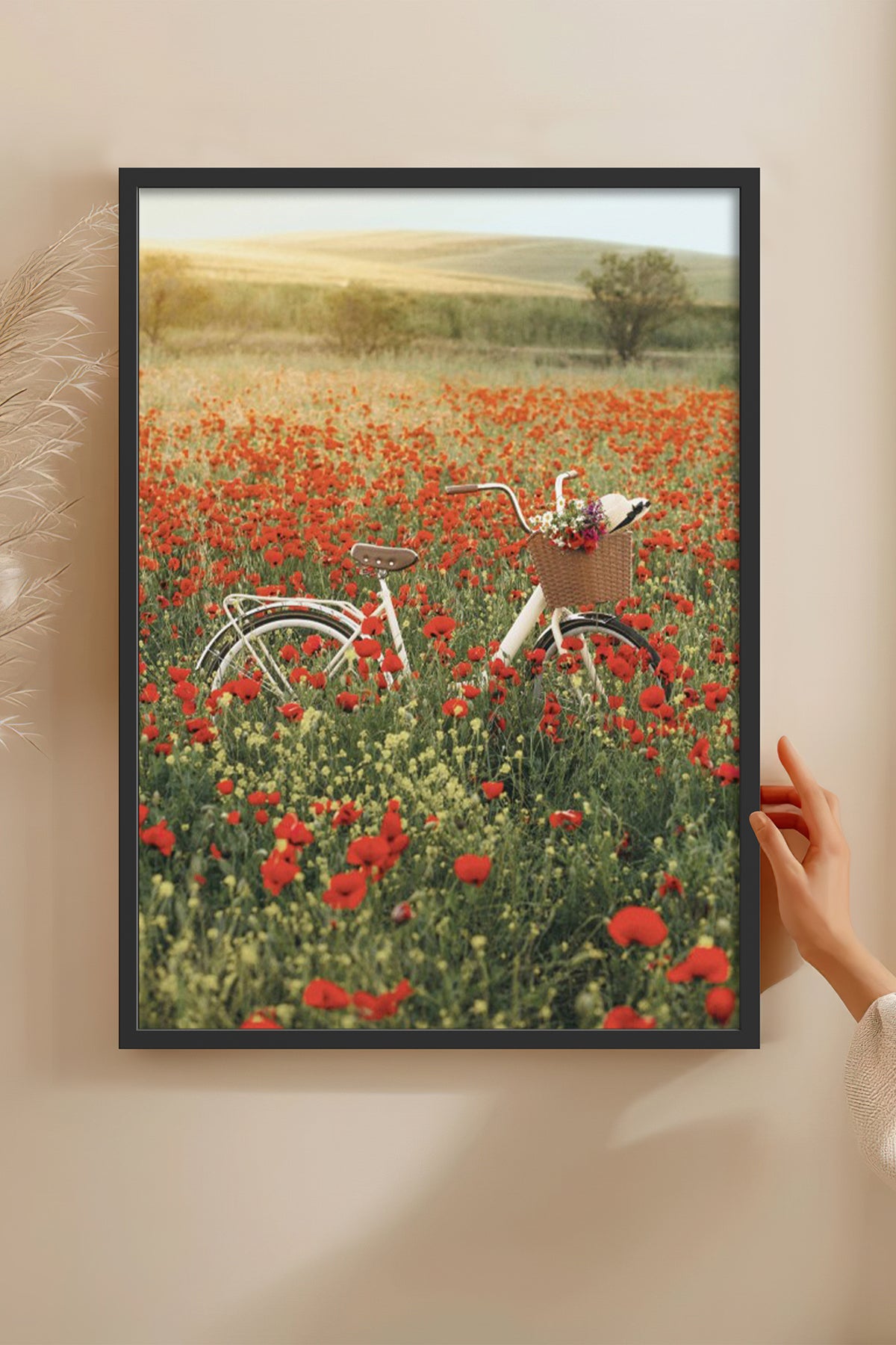 HOMEPACK Ahşap Çerçeveli Tablo Çerçeveli Poster Sanatsal Modern Duvar Dekoru BEK-8234
