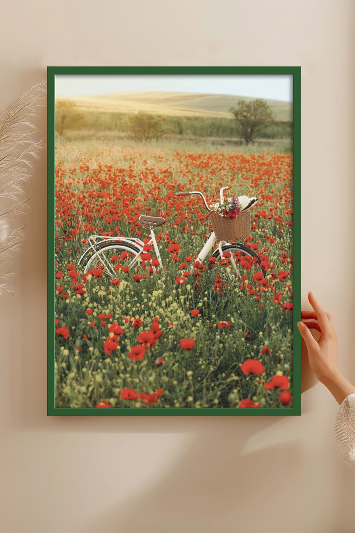HOMEPACK Ahşap Çerçeveli Tablo Çerçeveli Poster Sanatsal Modern Duvar Dekoru BEK-8234