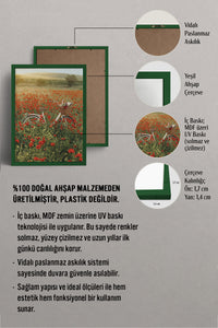 HOMEPACK Ahşap Çerçeveli Tablo Çerçeveli Poster Sanatsal Modern Duvar Dekoru BEK-8234