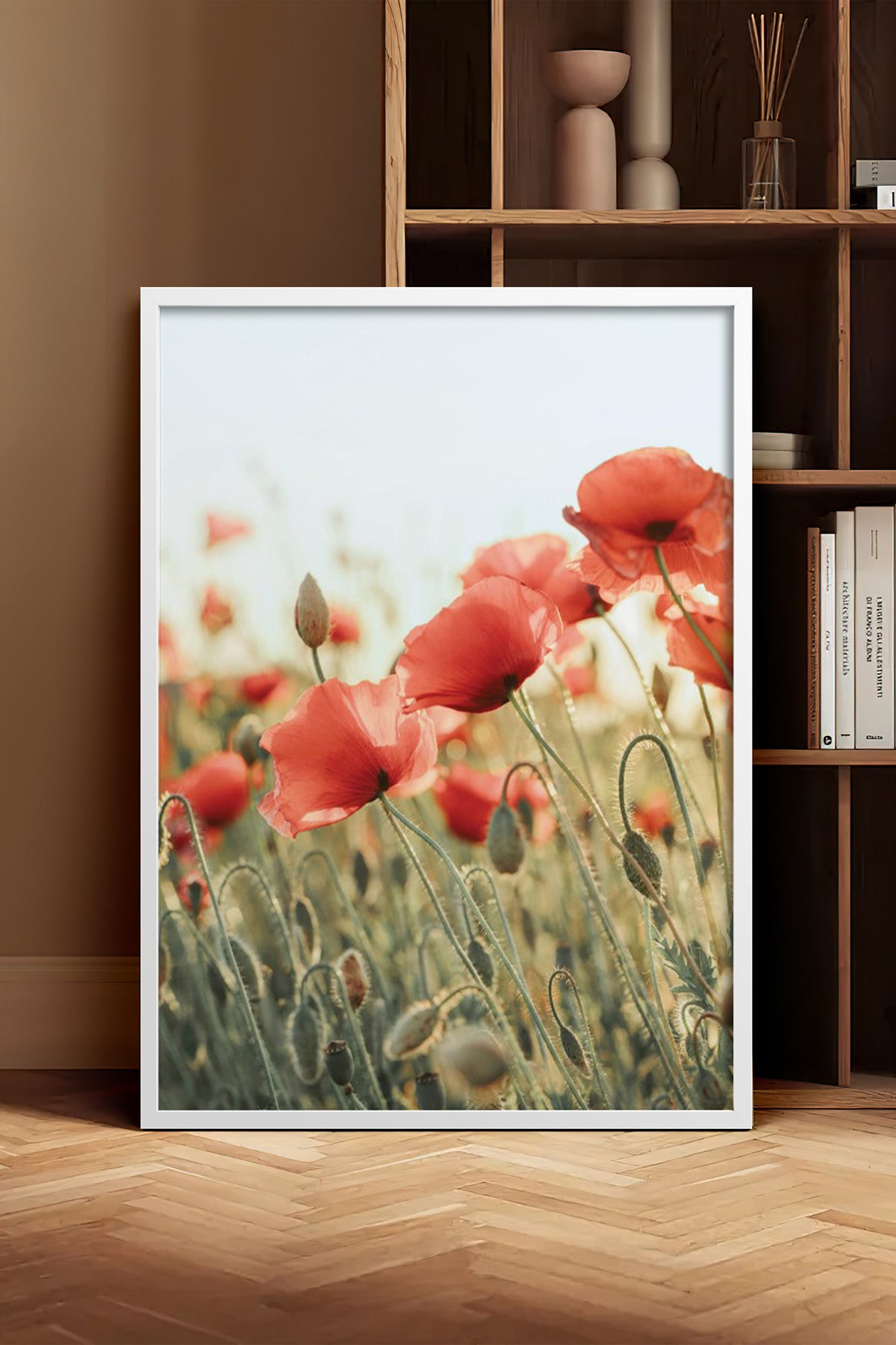 HOMEPACK Ahşap Çerçeveli Tablo Çerçeveli Poster Sanatsal Modern Duvar Dekoru BEK-8235