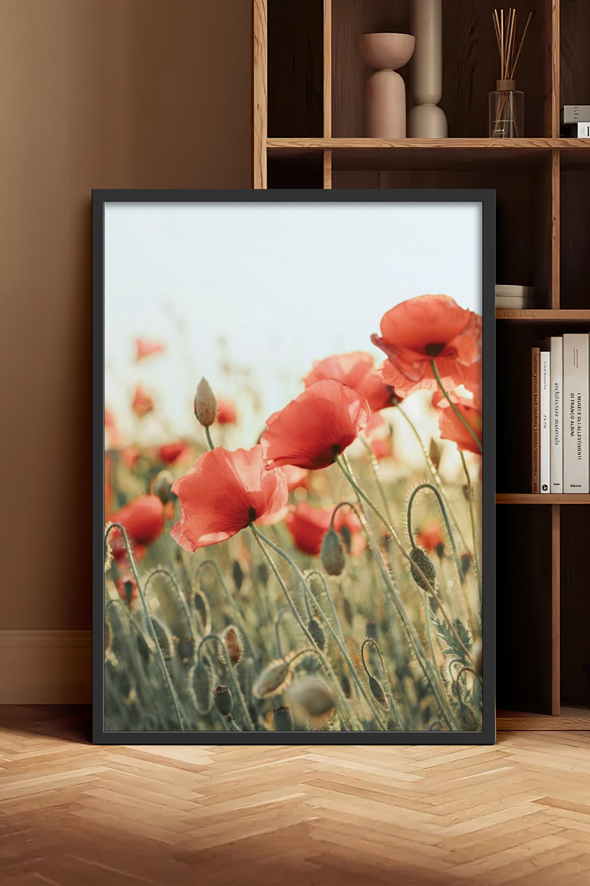 HOMEPACK Ahşap Çerçeveli Tablo Çerçeveli Poster Sanatsal Modern Duvar Dekoru BEK-8235