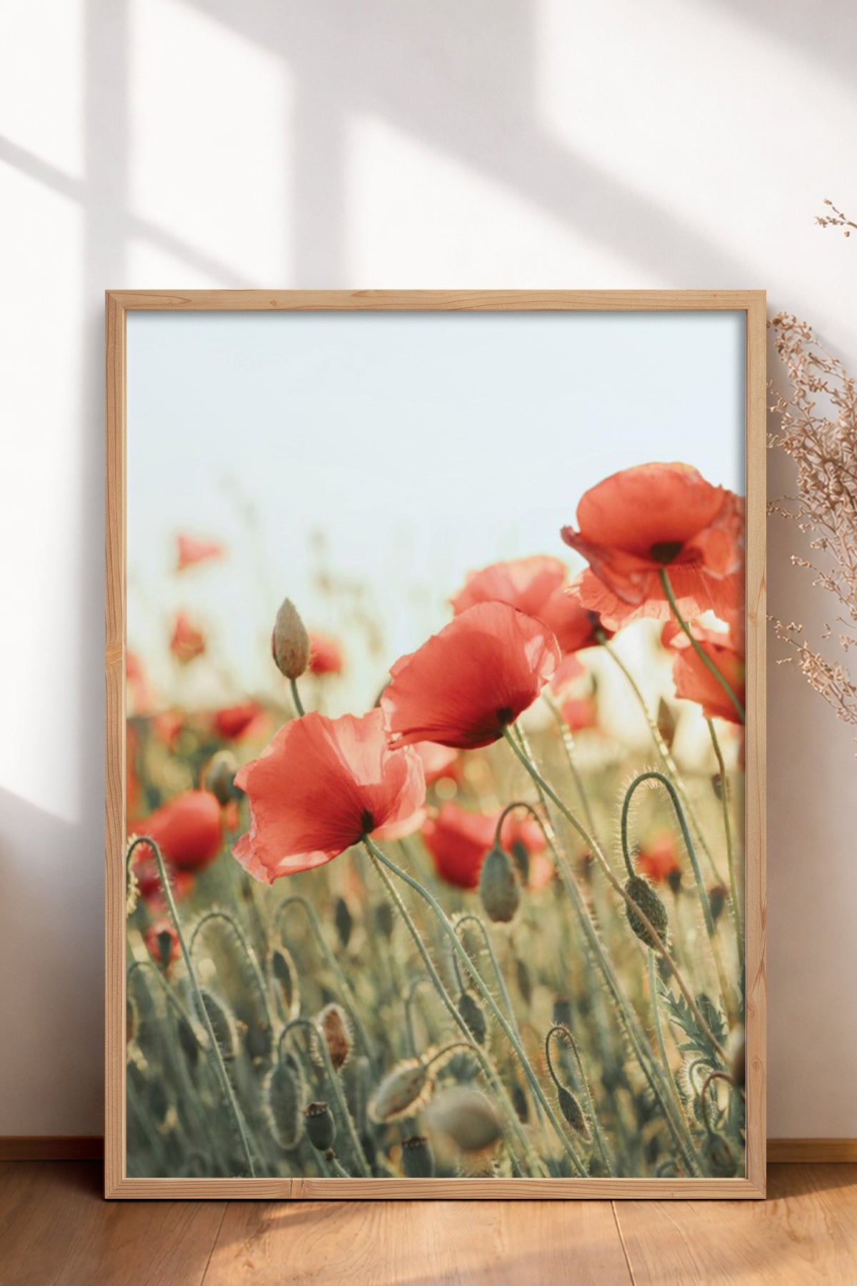HOMEPACK Ahşap Çerçeveli Tablo Çerçeveli Poster Sanatsal Modern Duvar Dekoru BEK-8235