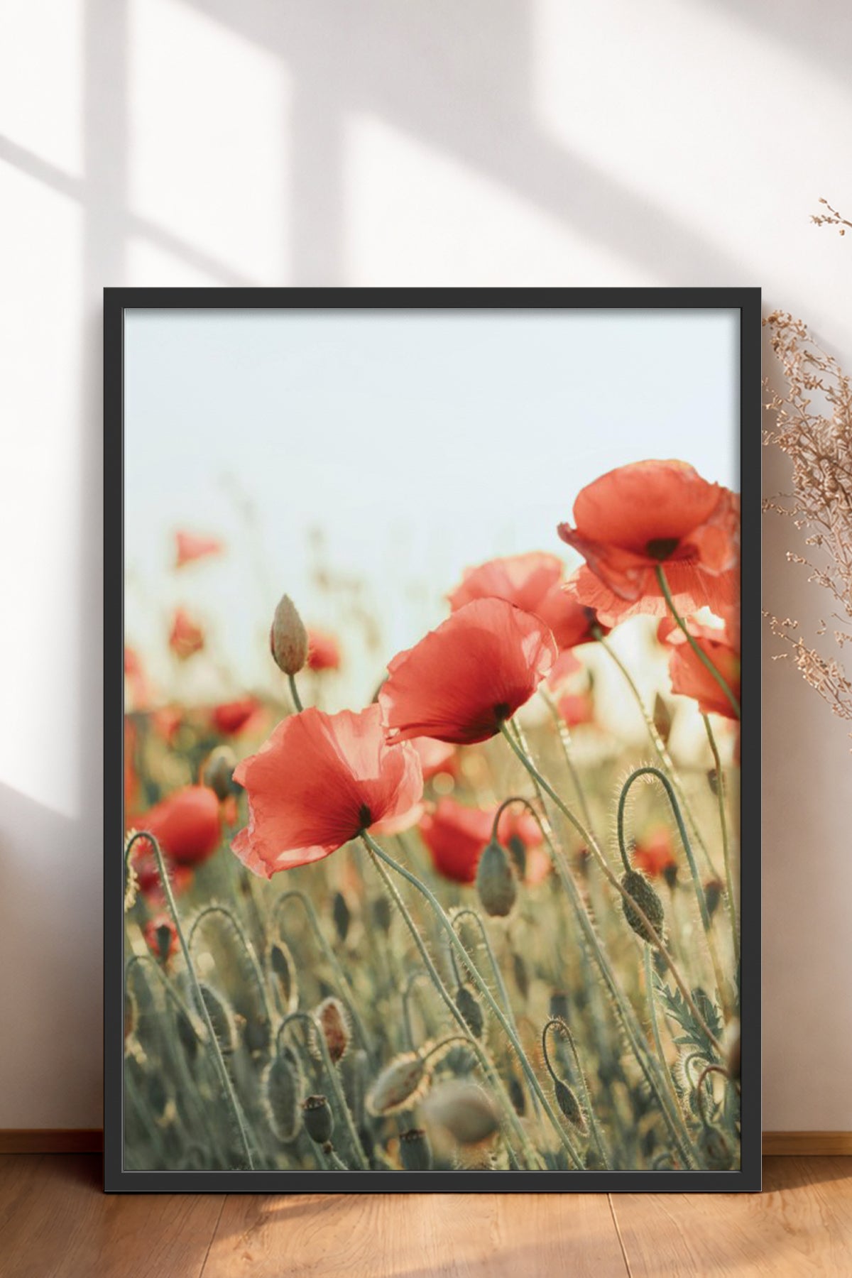 HOMEPACK Ahşap Çerçeveli Tablo Çerçeveli Poster Sanatsal Modern Duvar Dekoru BEK-8235