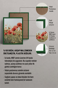 HOMEPACK Ahşap Çerçeveli Tablo Çerçeveli Poster Sanatsal Modern Duvar Dekoru BEK-8235