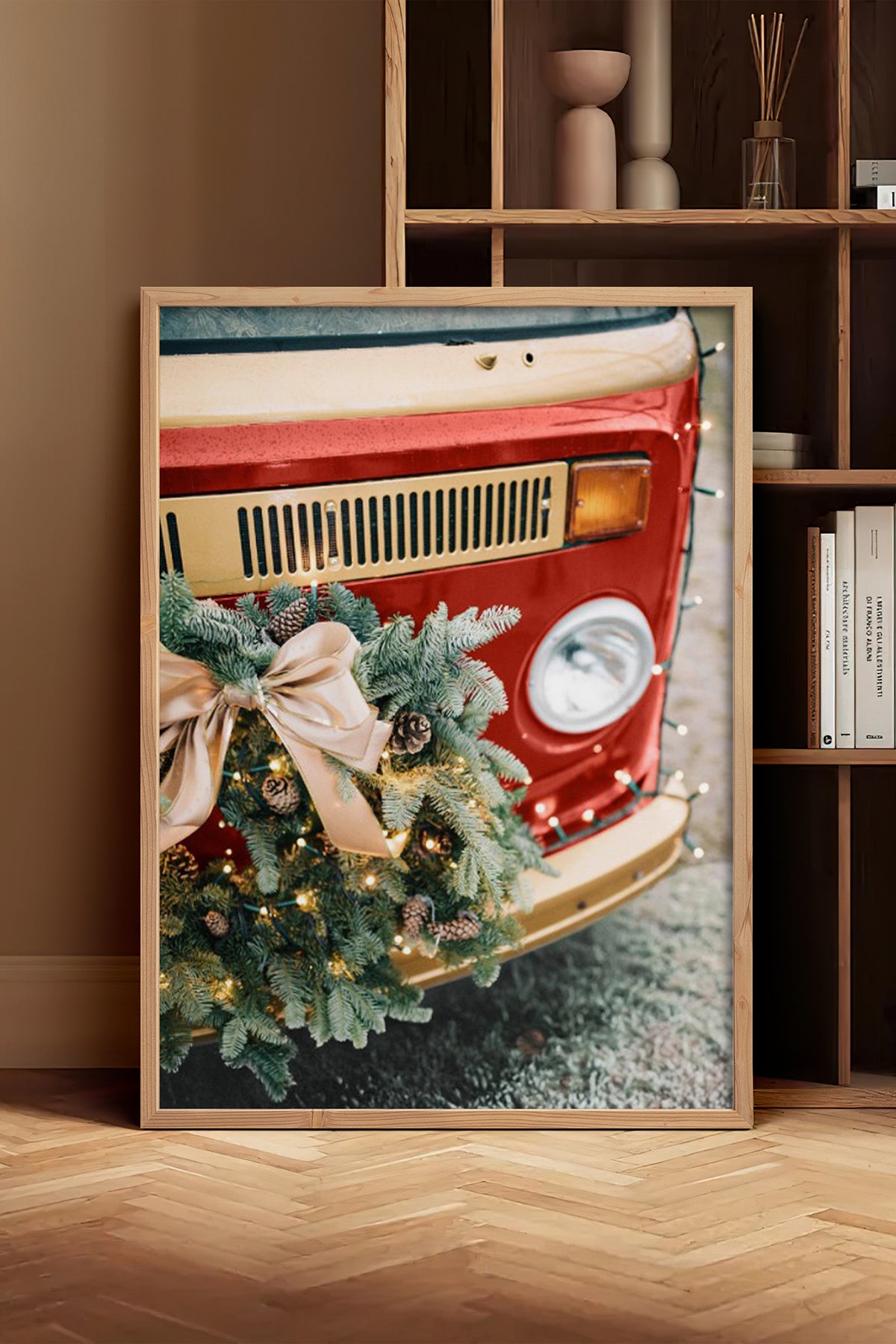 HOMEPACK Ahşap Çerçeveli Tablo Çerçeveli Poster Sanatsal Modern Duvar Dekoru BEK-8236