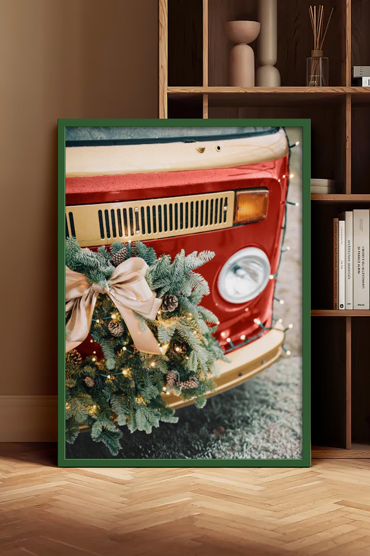 HOMEPACK Ahşap Çerçeveli Tablo Çerçeveli Poster Sanatsal Modern Duvar Dekoru BEK-8236