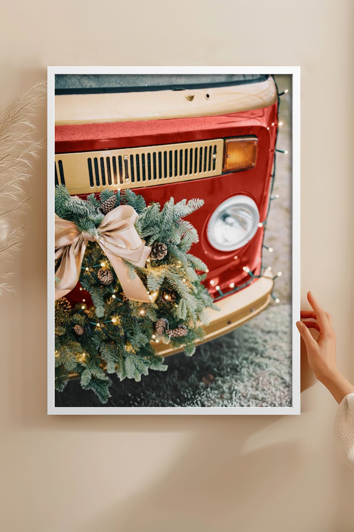 HOMEPACK Ahşap Çerçeveli Tablo Çerçeveli Poster Sanatsal Modern Duvar Dekoru BEK-8236
