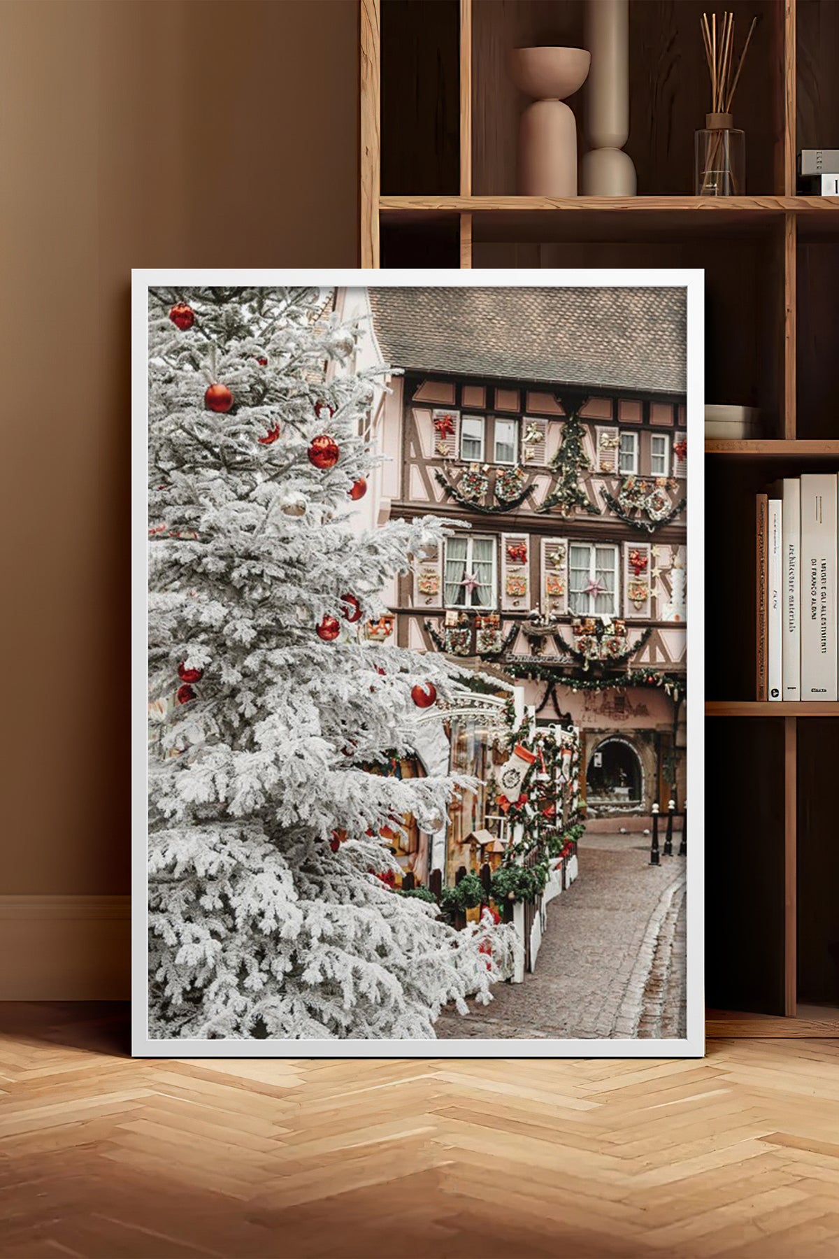 HOMEPACK Ahşap Çerçeveli Tablo Çerçeveli Poster Sanatsal Modern Duvar Dekoru BEK-8237
