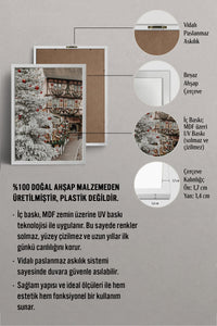 HOMEPACK Ahşap Çerçeveli Tablo Çerçeveli Poster Sanatsal Modern Duvar Dekoru BEK-8237