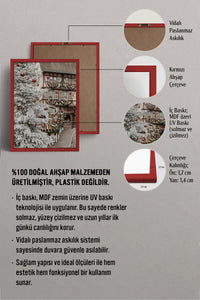 HOMEPACK Ahşap Çerçeveli Tablo Çerçeveli Poster Sanatsal Modern Duvar Dekoru BEK-8237