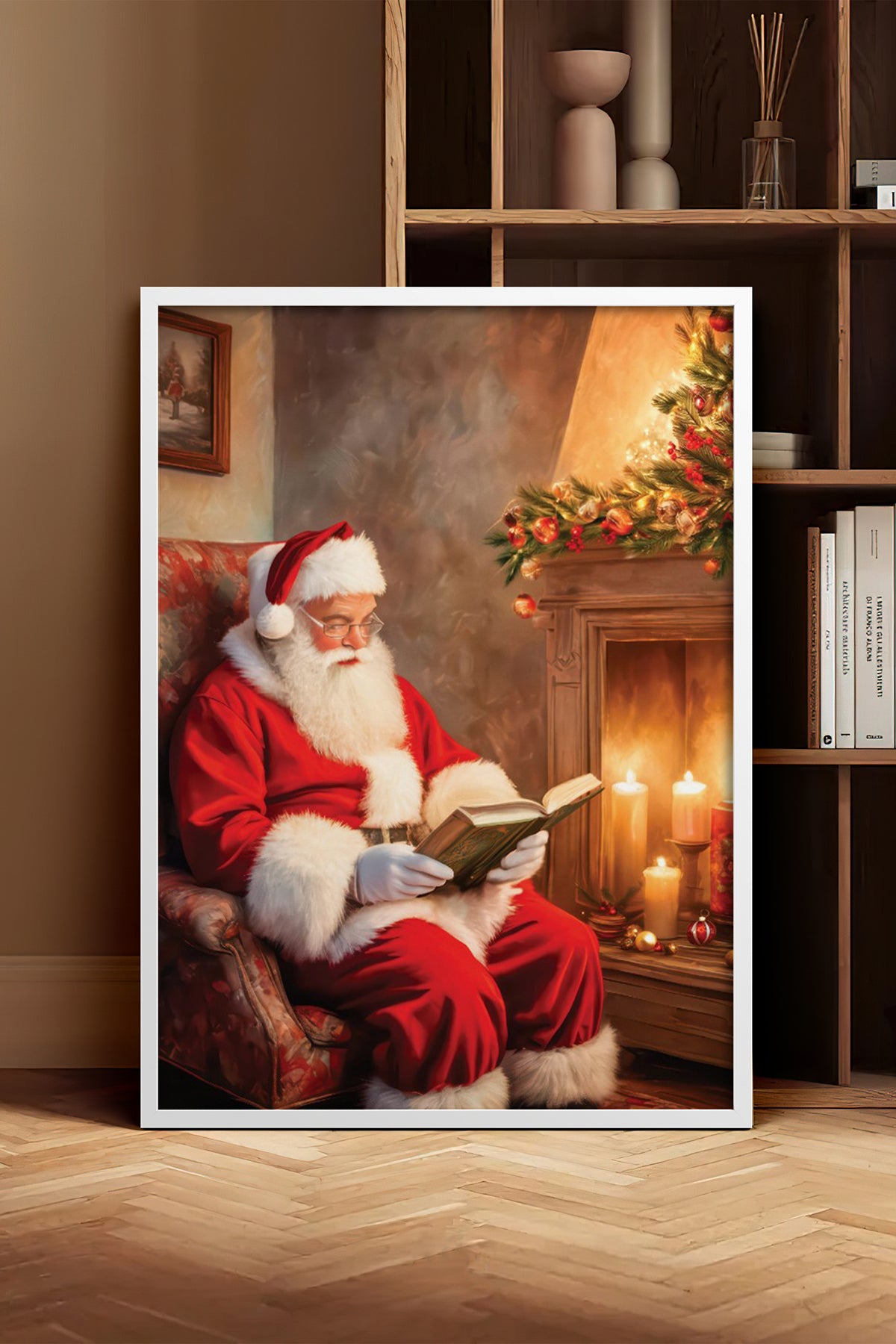 HOMEPACK Ahşap Çerçeveli Tablo Çerçeveli Poster Sanatsal Modern Duvar Dekoru BEK-8238
