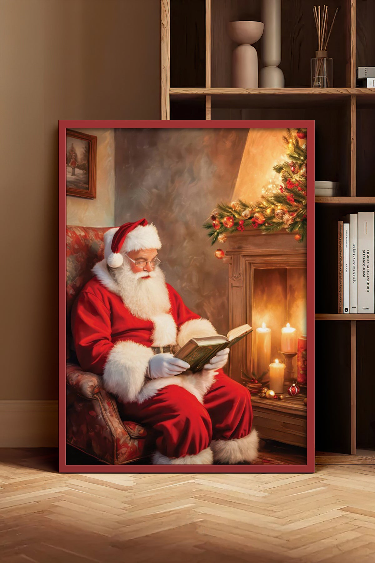 HOMEPACK Ahşap Çerçeveli Tablo Çerçeveli Poster Sanatsal Modern Duvar Dekoru BEK-8238