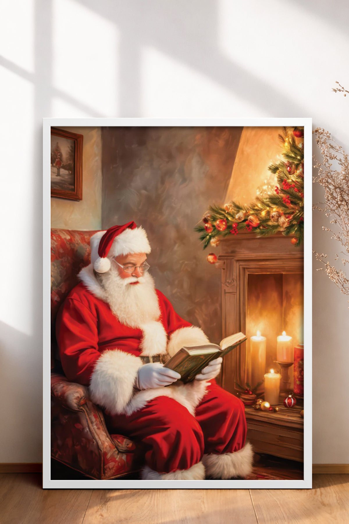 HOMEPACK Ahşap Çerçeveli Tablo Çerçeveli Poster Sanatsal Modern Duvar Dekoru BEK-8238