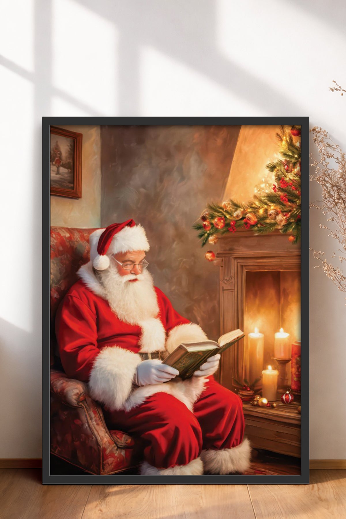 HOMEPACK Ahşap Çerçeveli Tablo Çerçeveli Poster Sanatsal Modern Duvar Dekoru BEK-8238