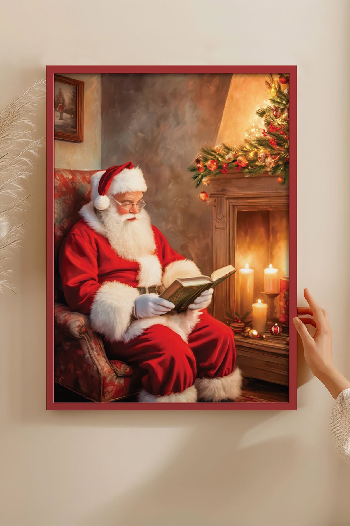 HOMEPACK Ahşap Çerçeveli Tablo Çerçeveli Poster Sanatsal Modern Duvar Dekoru BEK-8238