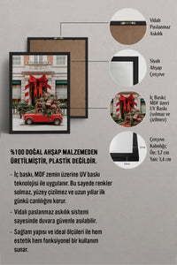 HOMEPACK Ahşap Çerçeveli Tablo Çerçeveli Poster Sanatsal Modern Duvar Dekoru BEK-8239