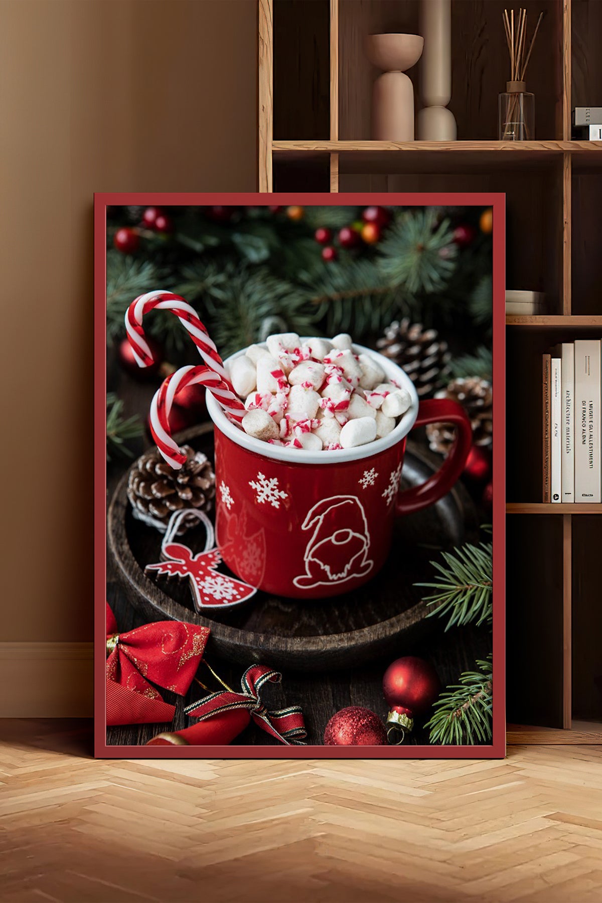 HOMEPACK Ahşap Çerçeveli Tablo Çerçeveli Poster Sanatsal Modern Duvar Dekoru BEK-8240